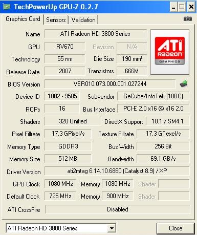 Radeon HD 3850 o/c