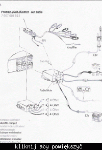 Wyjście przedwzmacniacza Preamp-Out/Sub-Out Blaupunkt MP37