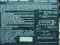 Auto Alarm Turbo - schemat
