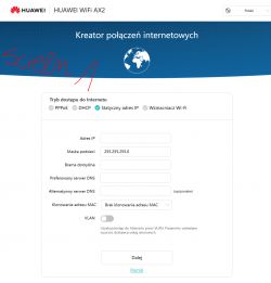 HUAWE B535- Brak dostępu do internetu po resecie do ustawień fabrycznych