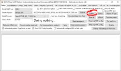 Screenshot of BK7231 Easy UART Flasher with Custom button highlighted