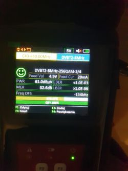 Ustawienie anteny Telmor Classic na strychu - zakłócenia na kanale 43 Raszyn, Technisat, BER i LBER