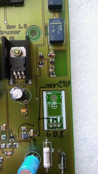 Bemer - Uszkodzona dioda smd zabezpieczająca tranzystor BUZ11