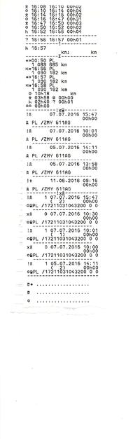 Tachograf Samsung VDO, usterka czujnika,zdarzenie czujnika