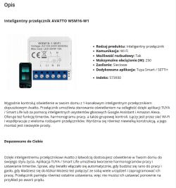 Image of the AVATTO WSM16-W1 smart switch and a phone with an app.