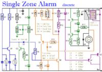 Tranzystorowy alarm jednostrefowy Tranzystorowy alarm jednostrefowy
