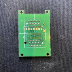 Green printed circuit board with connection layout for TSOP48 socket.
