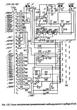 Schemat elektryczny multimetru analogowego ZSRR 43104.