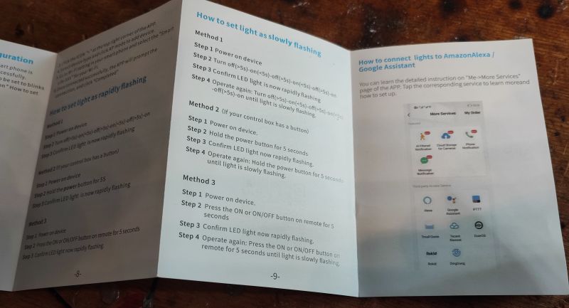 WS2812 LED Strips Configuration Manual User manual for WS2812 LED strips with configuration methods and integration with Amazon Alexa/Google Assistant.