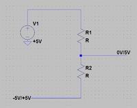 Jak zamienić napięcie DC 5V...-5V na DC 0V...5V z inwerterem i transoptorem?