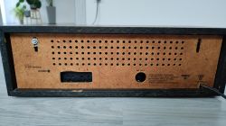 Interior of an old Polish radio receiver UNITRA Sniezka R-207
