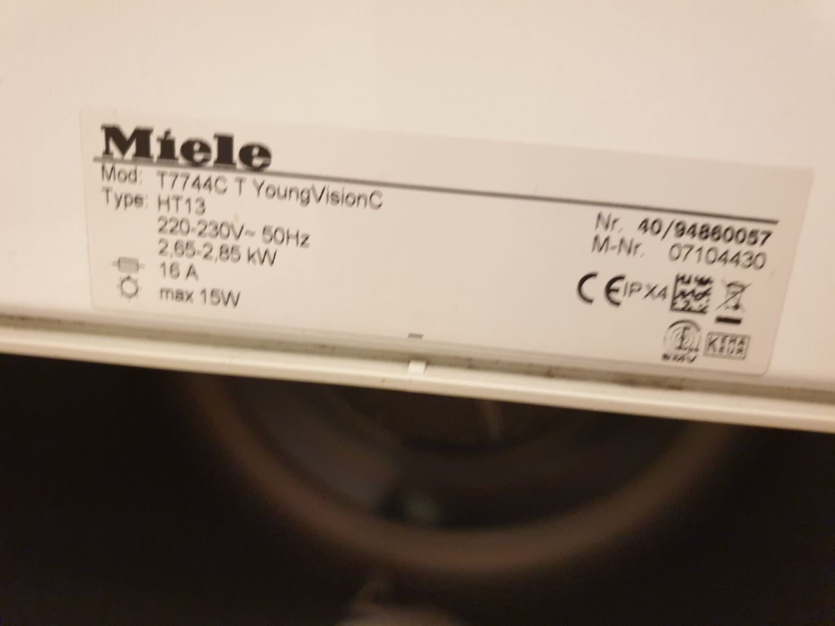 Miele T7744C young vision c wymiana panelu elektronicznego