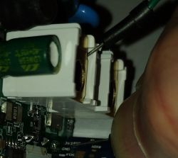 Wires Soldered to PCB Components Close-up of electronic components on a PCB with wires soldered to them.