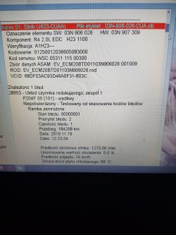 Sharan 2,0TDI 103kW 2011: Dealing with P229F00 and P20EE00 NOx Sensor Errors after Long Drives
