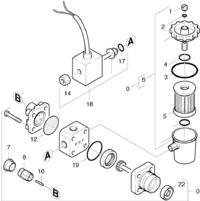 Karcher HDS 995, schemat pompki paliwa
