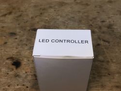 LED Controller Box White box labeled LED CONTROLLER.