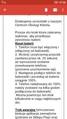 Pod inną ładowarką telefon wytrzymał ok 8 dni.Teraz jest jak wczesniej 2-3 dni.