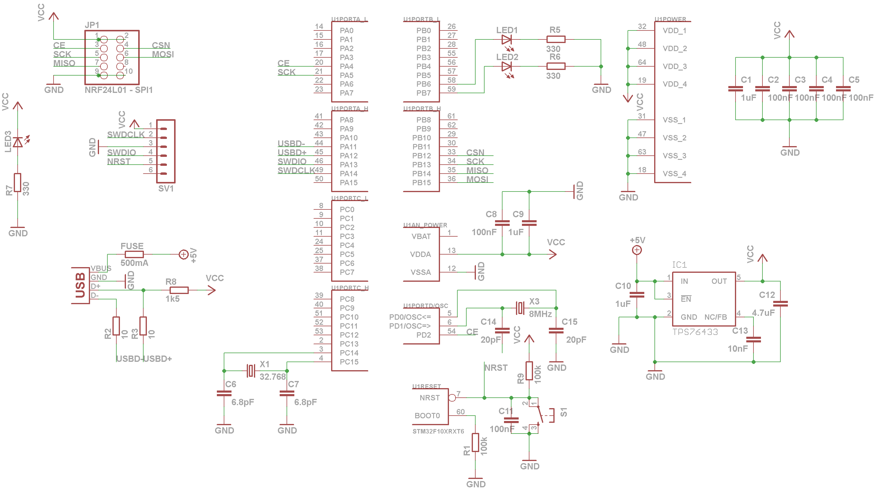 Stm32f4 discovery схема