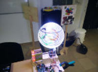 Kolejny wyświetlacz widmowy (pov) w formie kuli