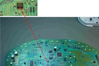 PEUGEOT 206 cc '01 - opis pinów we wtyczce licznika