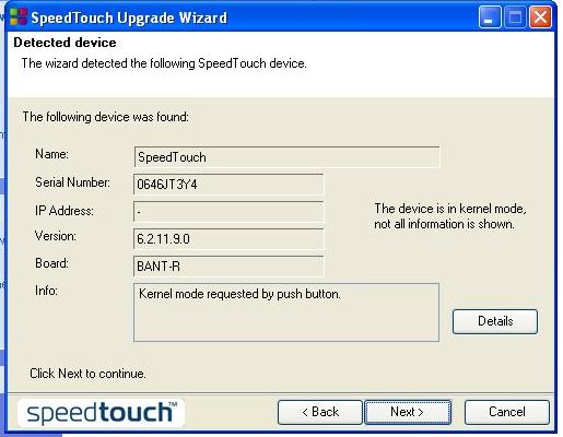 Speed Touch 780WL - Problemy z wgraniem firmware ZZOHAA6.2T2.bin i ...