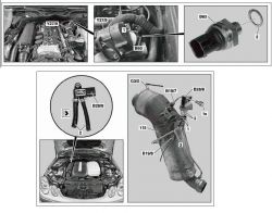 MERCEDES A klasa W169 - czujnik b60 backpressure sensor