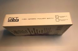 NXT Gear power bank box showing BY-K7 and BY-K8 models and capacities