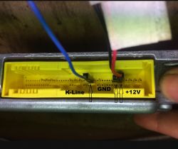 Skoda Octavia 1 1,6 - Pinout Airbag VW3 1J0 909 603.