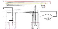 Przełącznik do sterowania dwoma obwodami LED (A, B, A+B) po transformatorze