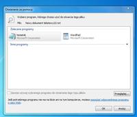 Windows 7 64bit. - Typy i skojarzeń plików. Windows 7 64bit. - Typy i skojarzeń plików.