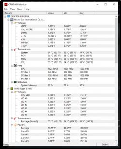 Podrkęcanie procesora AMD Ryzen 5 1600 Six-Core Process / Cor 3.20 GHz