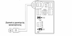 Schemat podłączenia zamka elektronicznego z szyfratorem.