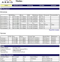 Как настроить arris cm820 к компьютеру win xp через сетевую карту и настроить интернет ростелекому