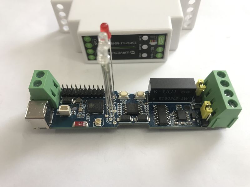 Industrial ESP32-S3 module with 16 MB Flash, 8 MB RAM, RS485 and CAN buses
