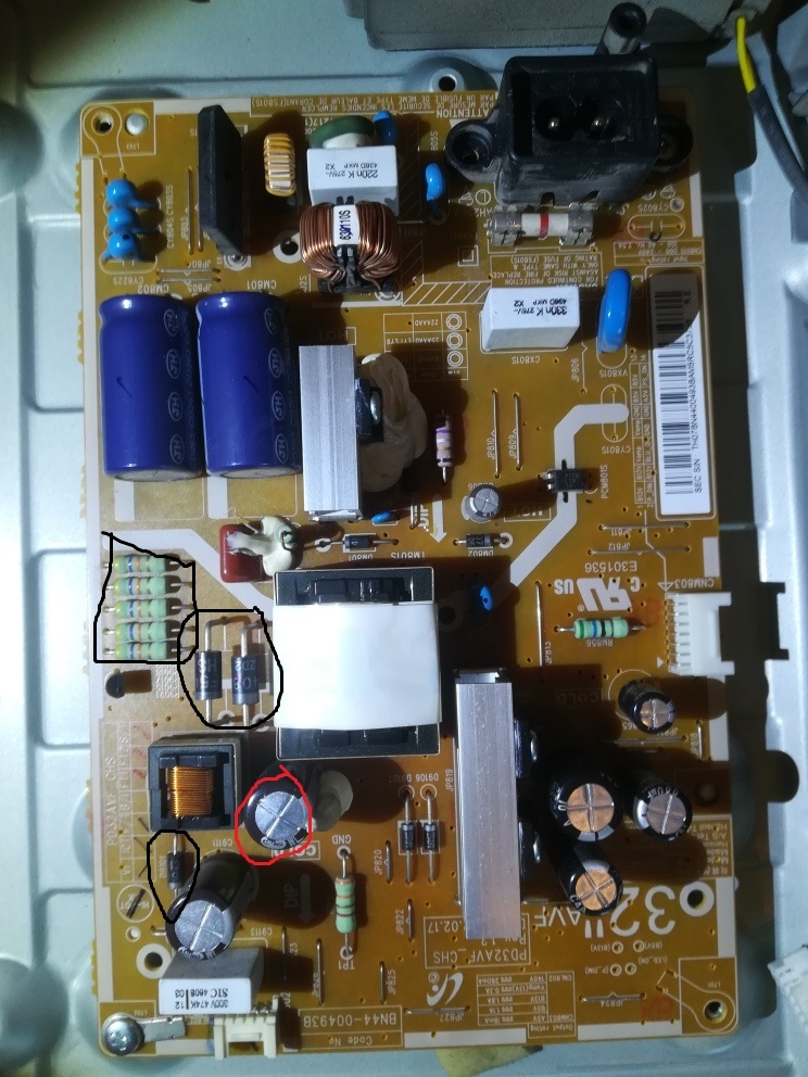 telewizor samsung UE32EH5000W słabe podświetlenie obrazu