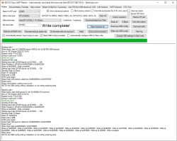 BK7231 Easy UART Flasher window with Write complete! message