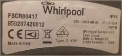 Pralka Whirlpool FSCR80217 - nie wiruje, klekocze, bęben stoi