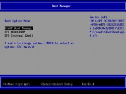 Menu opcji rozruchu w systemie WinXP w wirtualnym środowisku.