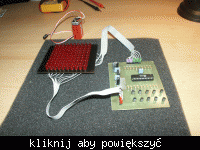Jak zaprogramować matrycę LED 10x10 z atmega8 w C lub Bascom?