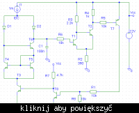 Projekt generatora VCO 1kHz-100kHz, wypełnienie 50%, amplituda 1V, 50Ω