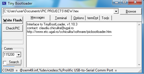 [SOLVED] - can't use WINPIC with usb to rs232 | Forum for Electronics