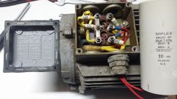 Jak podłączyć silnik 1.1kW z kondensatorem? Kierunek obrotów.