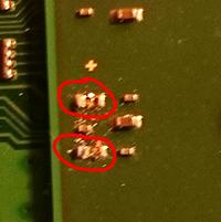 PS3 FAT CECHG03 - Uszkodzone kondensatory przy RSX po zdjęciu IHSA, naprawa?