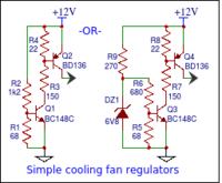 Regulator obrotów - prosty układ z termistorem