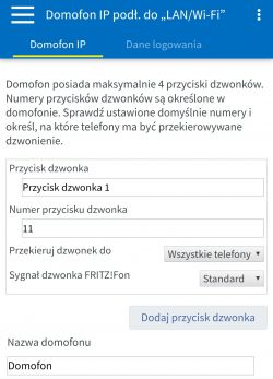 Wideodomofon Hikvision KV6113 + Fritzbox 6890 + Fritzfon