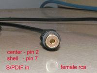 Kabel: D-Sub9 <=> MIDI/SPDIF