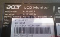Acer AL1916W - uszkodzona płytka sterownika