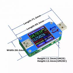 Tester USB UM25/ UM25C czyli poprawiona wersja UM24/UM 24C Tester USB UM25/ UM25C czyli poprawiona wersja UM24/UM 24C