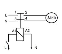 How do I connect the 700W CH pump via the Schneider ICT 25A contactor to the Ognik controller?