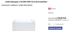 Magazyn energii z 6 baterii 2,75 kWh 14,6V – pojemność przy 4S2P?